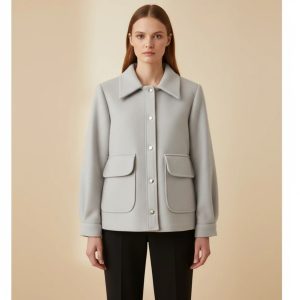 کت فوتر زنانه رنگ استخوانی